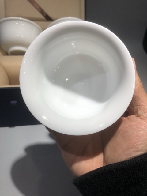 古玩陶瓷(精品主人杯)創匯-甜白釉-大號主人杯一組拍賣,當前價格298元