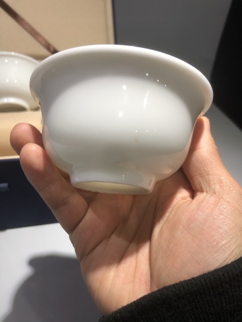 古玩陶瓷(精品主人杯)創匯-甜白釉-大號主人杯一組拍賣,當前價格298元