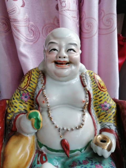 古玩陶瓷彌勒佛塑像拍賣,當前價格28666元