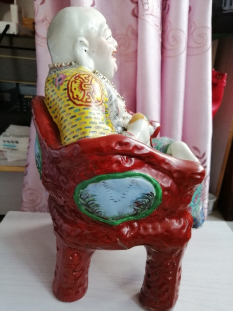 古玩陶瓷彌勒佛塑像拍賣,當前價格28666元