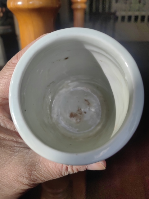 古玩陶瓷山水紋青花筆筒拍賣，當前價格3200元