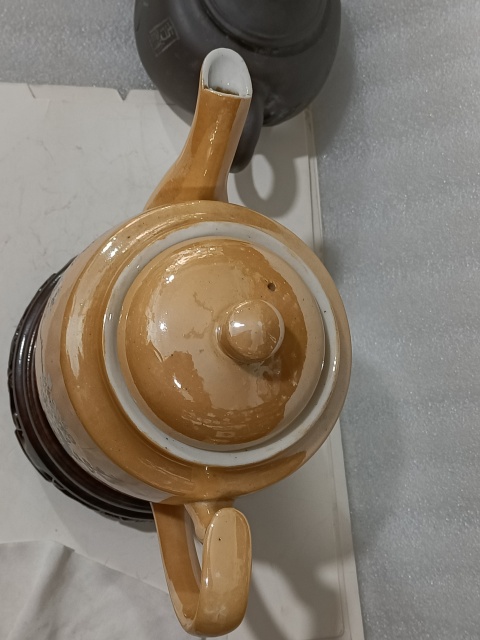 古玩陶瓷紫金釉梅紋執壺拍賣,當前價格328元