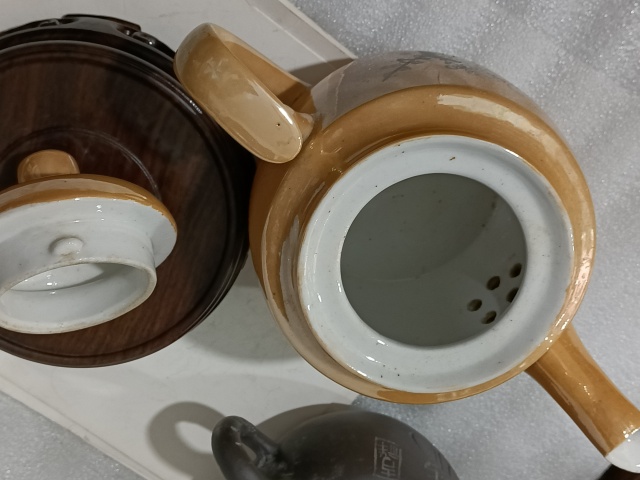 古玩陶瓷紫金釉梅紋執壺拍賣,當前價格328元