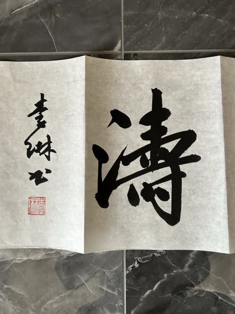 古玩字畫李琳.中書協理事《觀海聽濤》拍賣，當前價格550元