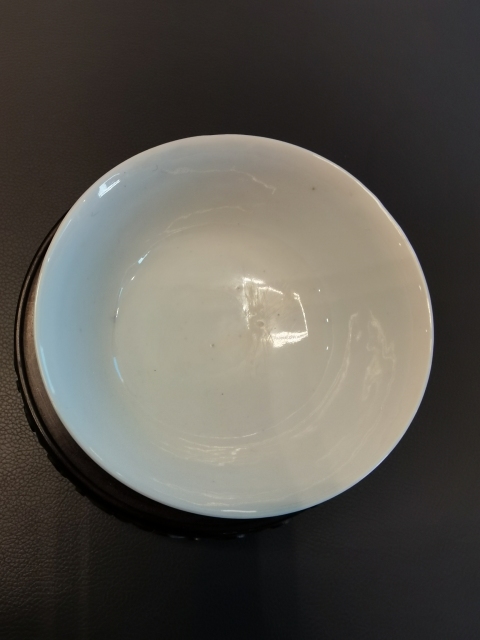 古玩陶瓷大清光緒年製官窯款黃地粉彩萬壽無疆茶碗拍賣，當前價格880元