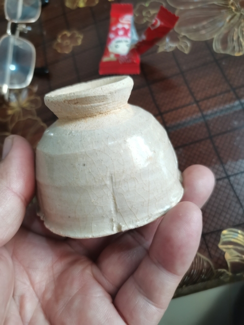 古玩陶瓷影青花口高足杯春節放肉趕緊點兒啊。拍賣，當前價格1111元