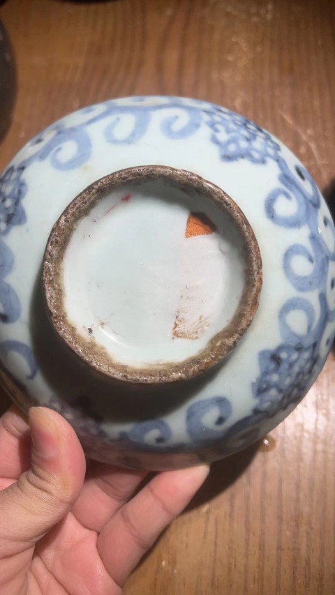古玩陶瓷清代早期高足青花碗盤貢盤拍賣,當前價格999元