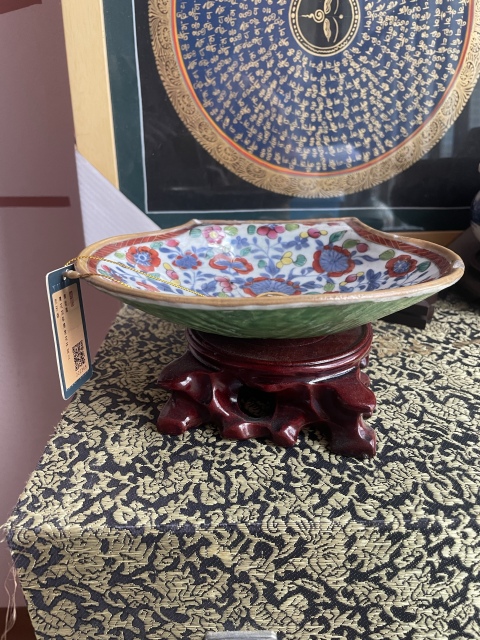 古玩陶瓷青花粉彩盤拍賣，當前價格6000元
