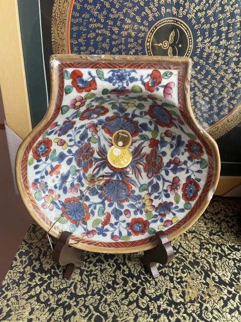 古玩陶瓷青花粉彩盤拍賣，當前價格6000元