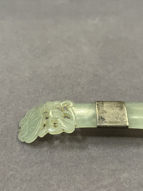 古玩玉器青玉發簪拍賣，當前價格1270元