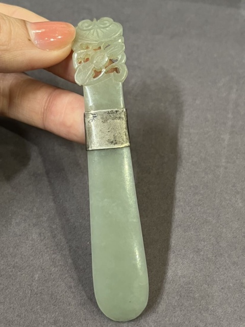 古玩玉器青玉發簪拍賣，當前價格1270元