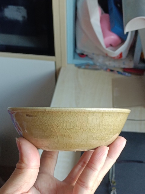 古玩陶瓷元末明初·龍泉青釉洗臥足杯拍賣，當前價格1500元