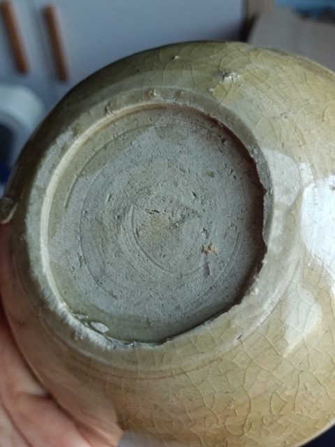 古玩陶瓷元末明初·龍泉青釉洗臥足杯拍賣，當前價格1500元