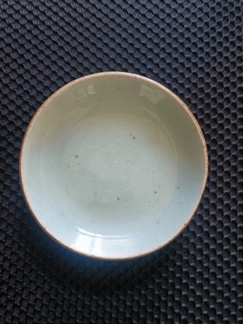 古玩陶瓷清道光.豆青釉盤拍賣,當前價格900元