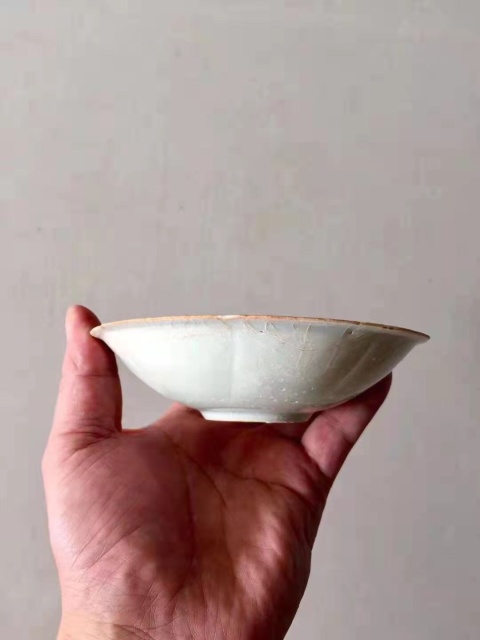 古玩陶瓷青白釉葵口洗拍賣，當前價格1600元