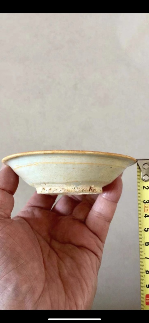 古玩陶瓷白瓷折沿洗拍賣,當前價格1200元