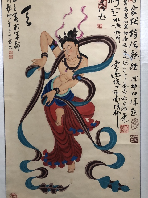 古玩字畫已故名家周仁輝,王阿津等老師合作品精品拍賣,當前價格1399元
