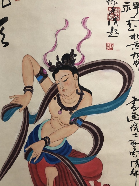 古玩字畫已故名家周仁輝,王阿津等老師合作品精品拍賣,當前價格1399元