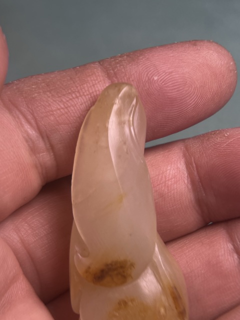 古玩玉器和田籽料玉蘭花拍賣,當前價格2800元