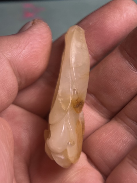 古玩玉器和田籽料玉蘭花拍賣,當前價格2800元