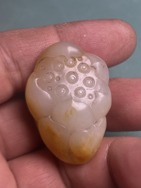 古玩玉器籽料連年有余墜拍賣，當前價格16600元