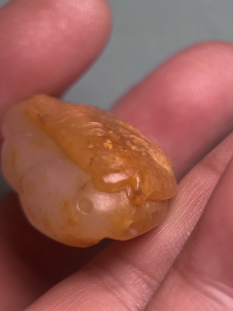 古玩玉器籽料連年有余墜拍賣，當前價格16600元