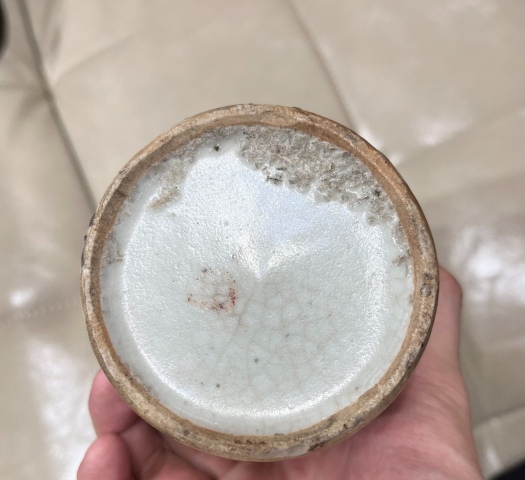 古玩陶瓷清晚紅釉筆筒拍賣,當前價格6800元