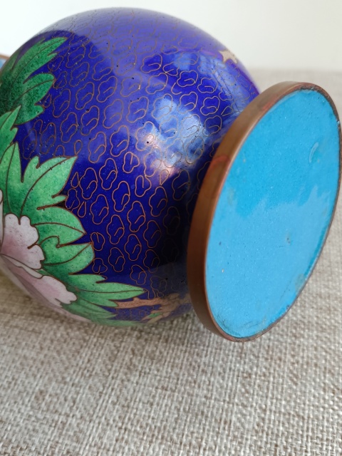 古玩雜項(xiàng)景泰藍(lán)花瓶拍賣(mài),當(dāng)前價(jià)格340元