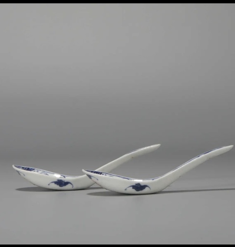 古玩陶瓷光緒青花龍紋官窯勺拍賣，當前價格26666元