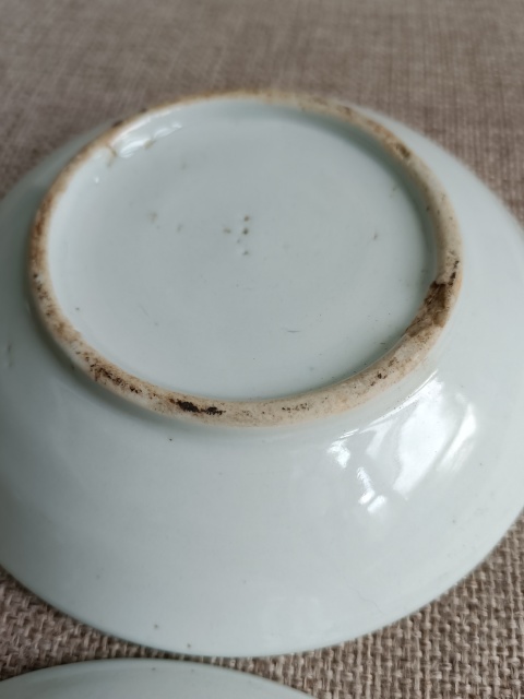 古玩陶瓷青花釉下彩荷花紋盤拍賣，當前價格198元