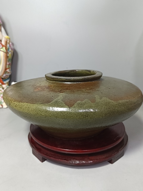 古玩陶瓷清·茶葉末釉罐真品鑒賞圖