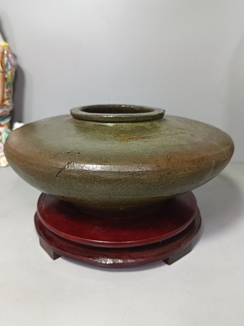 古玩陶瓷清·茶葉末釉罐真品鑒賞圖