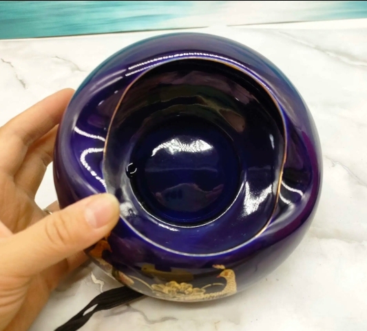 古玩陶瓷花鳥紋煙灰缸拍賣,當前價格220元