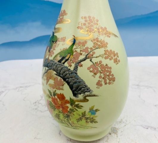 古玩陶瓷花鳥紋瓶拍賣，當前價格480元