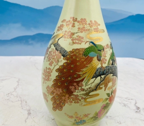 古玩陶瓷花鳥紋瓶拍賣，當前價格480元