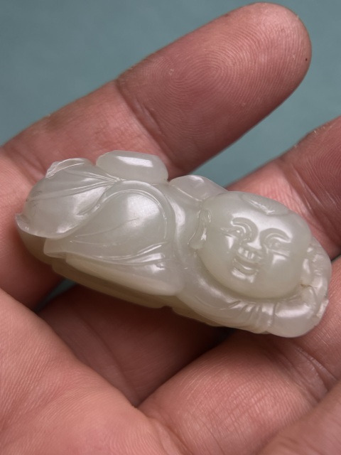 古玩玉器籽料童子拍賣，當前價格5600元