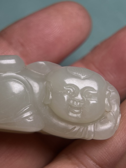 古玩玉器籽料童子拍賣，當前價格5600元