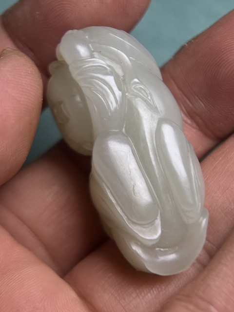 古玩玉器籽料童子拍賣，當前價格5600元