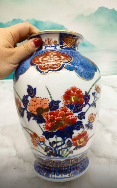 古玩陶瓷青花加彩描金罐拍賣，當前價格298元