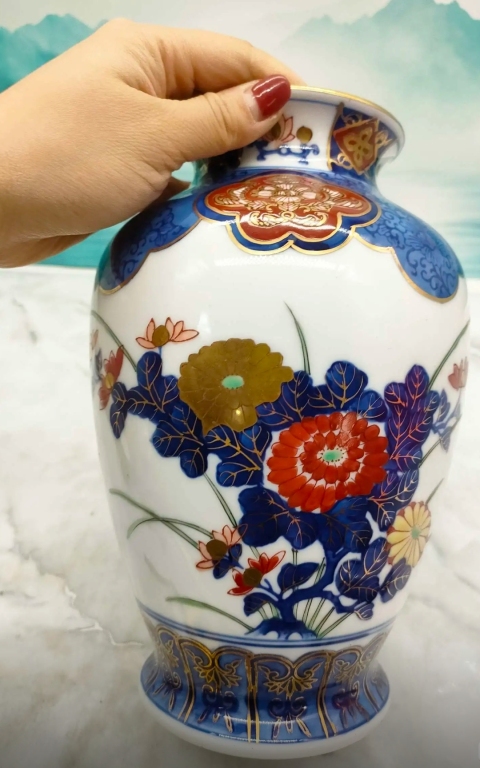 古玩陶瓷青花加彩描金罐拍賣，當前價格298元