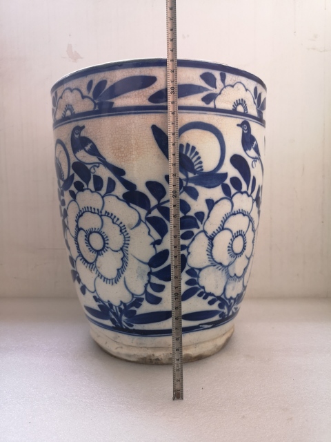 古玩陶瓷花鳥紋缸拍賣,當前價格1500元