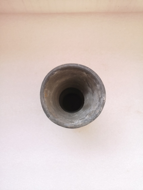 古玩陶瓷明末清初灰陶花觚拍賣，當前價格550元
