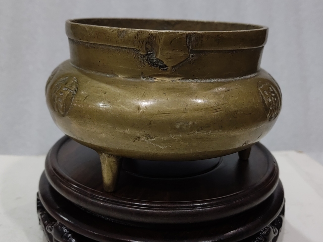 古玩銅器爐子拍賣,當前價格880元