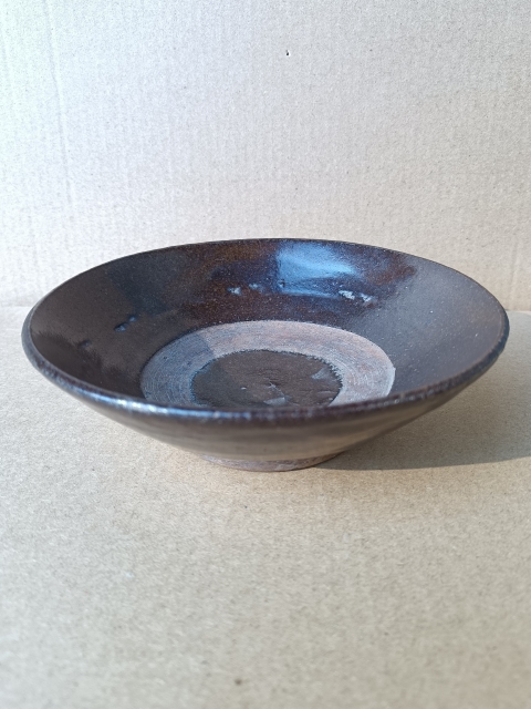 古玩陶瓷??????【元末明初】磁州窯褐釉斗笠碗拍賣，當前價格98元