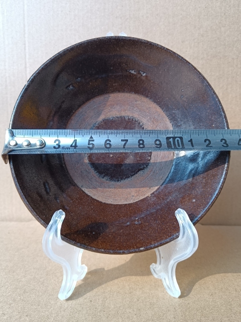 古玩陶瓷??????【元末明初】磁州窯褐釉斗笠碗拍賣，當前價格98元