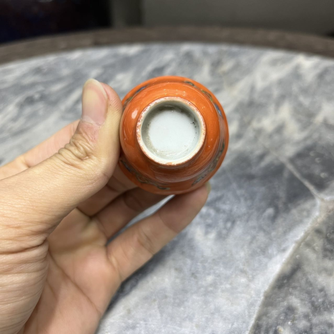 古玩陶瓷【民國(guó)·升值前景:珊 瑚 紅釉八寶小杯】拍賣,當(dāng)前價(jià)格280元