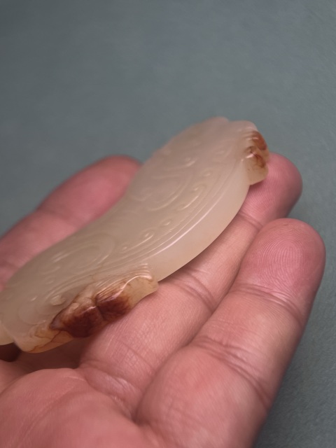 古玩玉器清中期黃玉龍佩拍賣,當前價格68000元