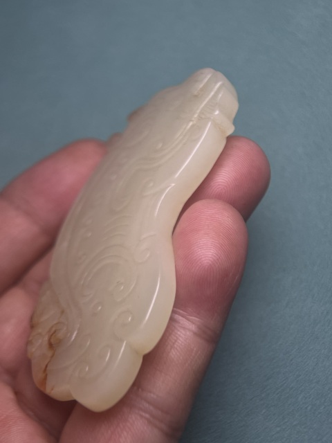 古玩玉器清中期黃玉龍佩拍賣,當前價格68000元