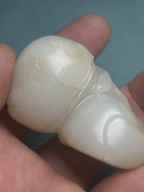古玩玉器清代籽料雙桃拍賣,當前價格28800元