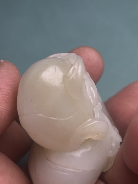 古玩玉器清代籽料雙桃拍賣,當前價格28800元